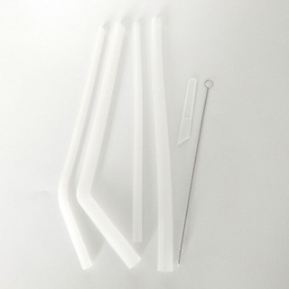 Bộ 4 ống hút silicon kèm cọ rửa