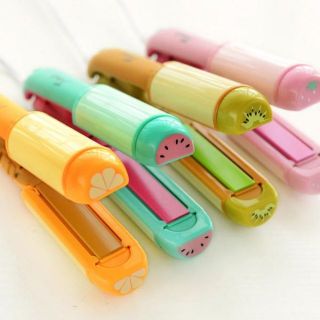 (Mã LMNT) Máy Làm Tóc Mini hình trái cây xinh xắn ( làm xoăn ,là) dùng là mê