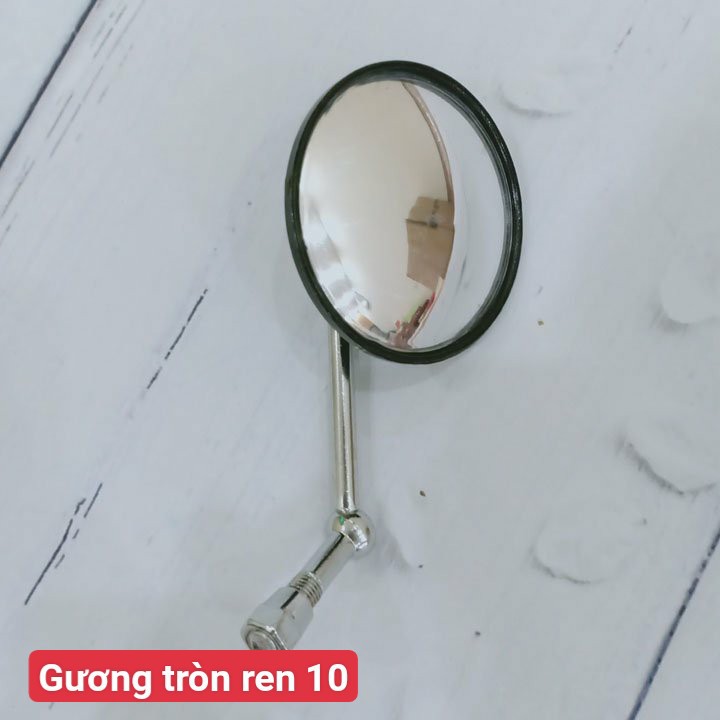 Gương kính chiếu hậu loại Ren 10 gắn xe máy các loại - gương ren 10 cho xe máy (Hộp 1 chiếc)