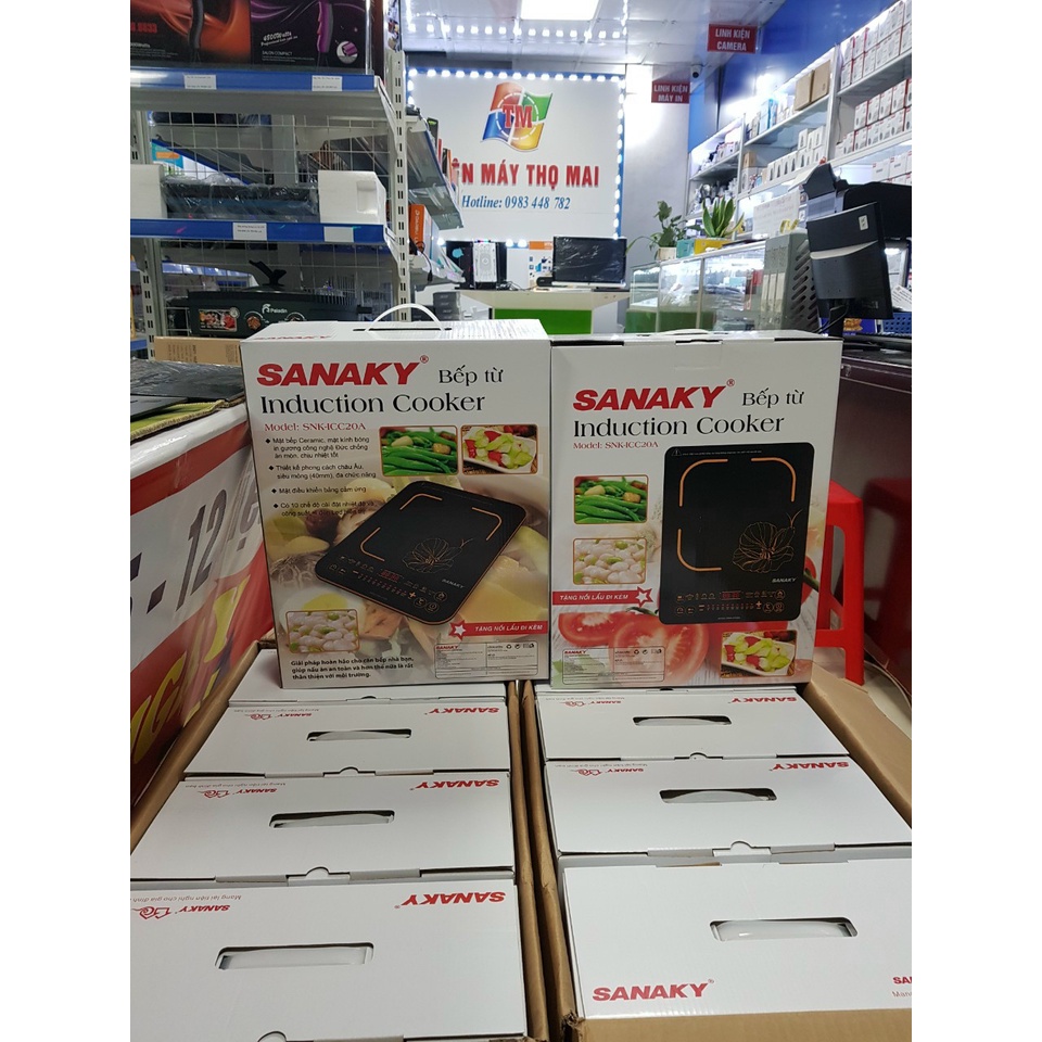 Kho Buôn Bếp từ đơn Sanaky SNK-ICC20A thiết kế gọn nhẹ, tiện lợi