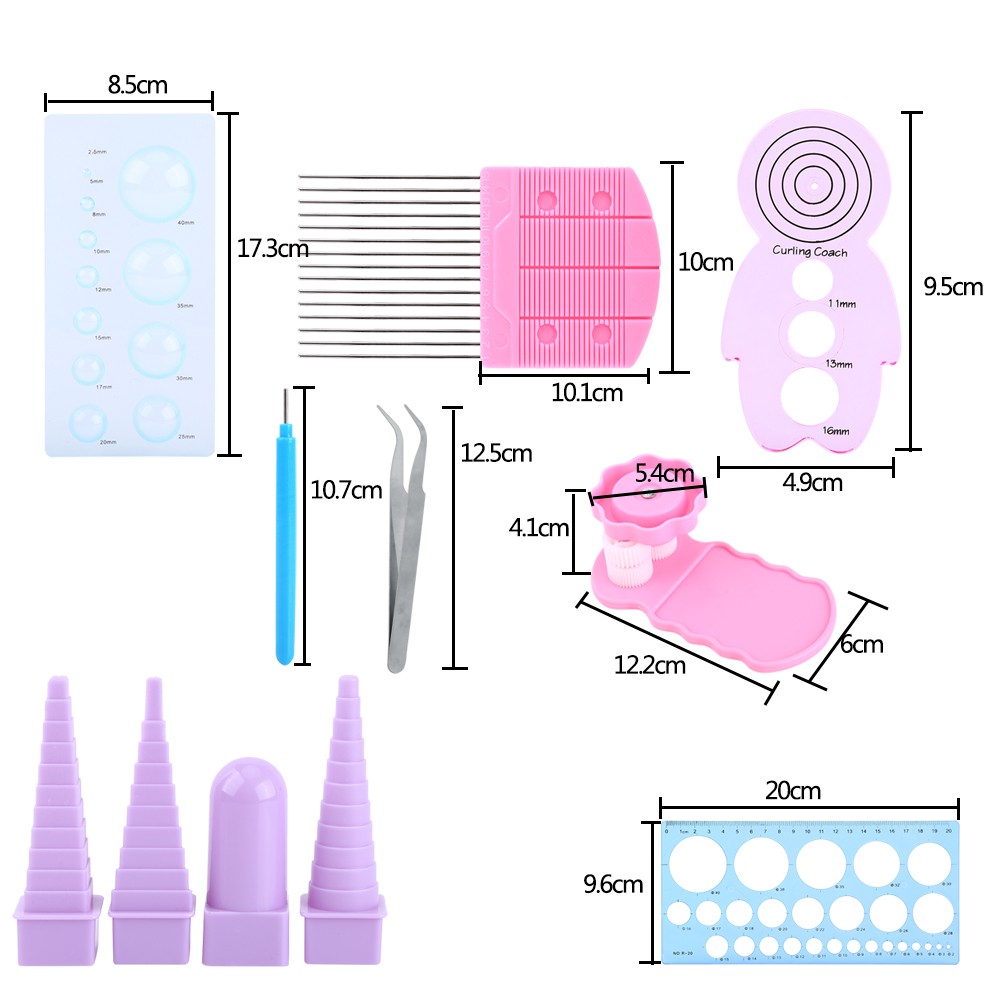 Bộ 11 Dụng Cụ Làm Giấy Quilling