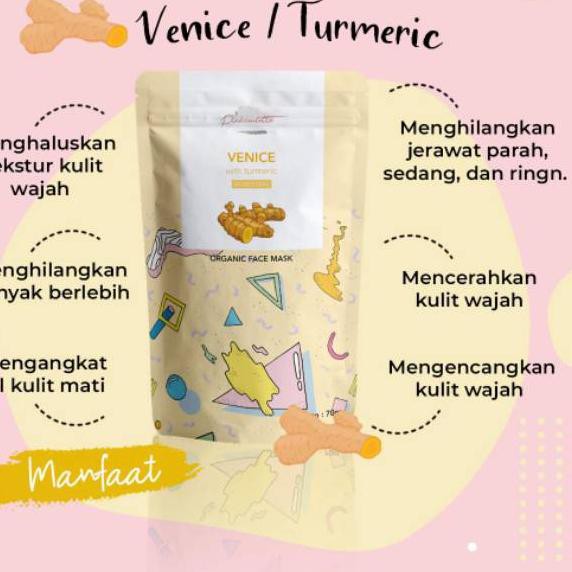 (Hàng Mới Về) Mặt Nạ Tourmeric Venice Facemask By Pinkroulette 5.5