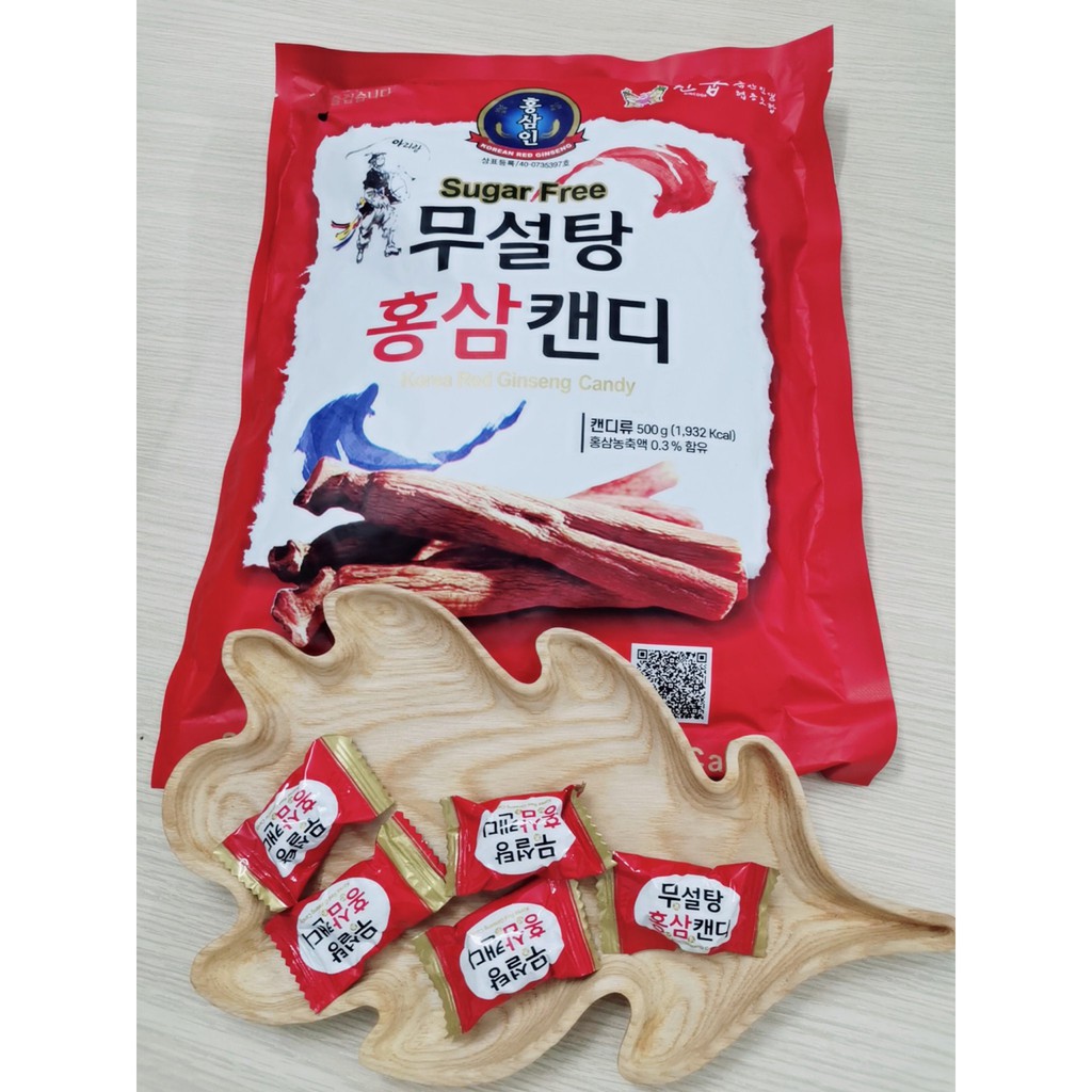 5 viên kẹo Sâm không đường 365 Hàn Quốc 500g