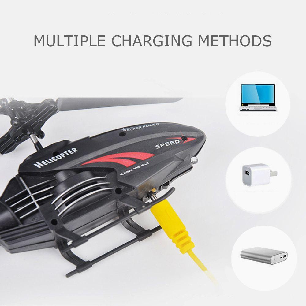 CHOOKEY Máy Bay Trực Thăng Điều Khiển Từ Xa Đồ Chơi Bằng Nhựa Cổng Sạc USB