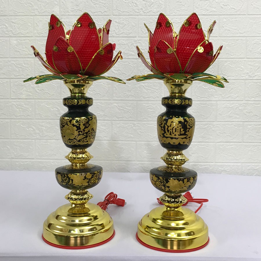 Đèn thờ điện hoa sen