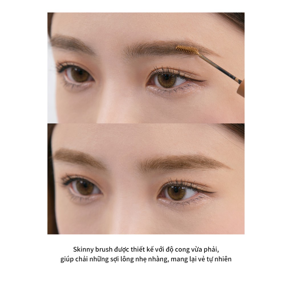 Mascara chân mày bền màu, lâu trôi Merzy The First Proof Brow Mascara 3.5g