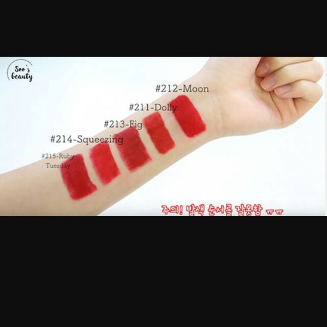 Son 3CE chuẩn HÀN QUỐC