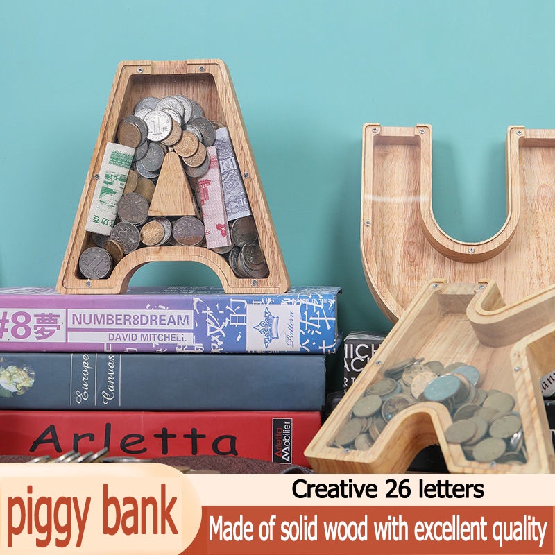 Hộp Đựng Tiền Tiết Kiệm Bằng Gỗ Kiểu Dáng Sáng Tạo