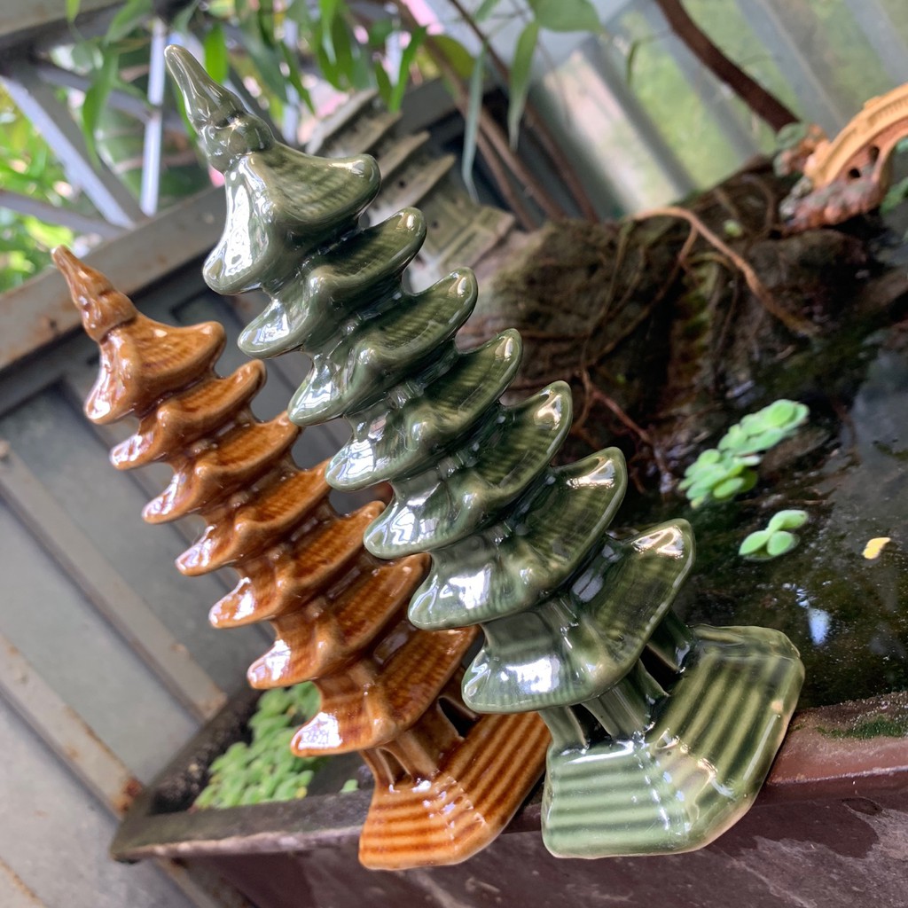 Tượng THÁP CAOTRANG TRÍ HỒ CÁ-HÒN NON BỘ