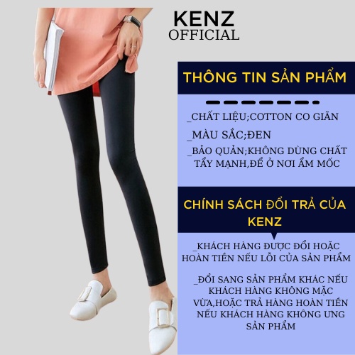 Quần legging nữ dài  vải thun cotton co giãn ôm bó - Quần tregging dài tập gym  cạp cao nâng mông