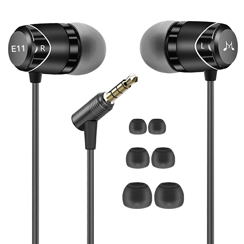 Tai Nghe Nhét Tai SoundMAGIC E11 Chống Ồn Có Dây Màu Đen