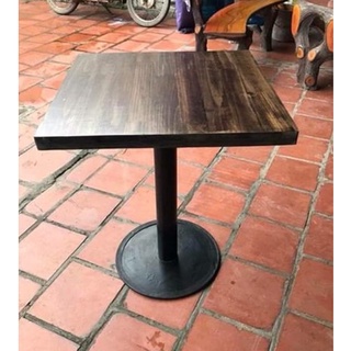 Bàn chân mâm cà phê, chân sắt mặt gỗ