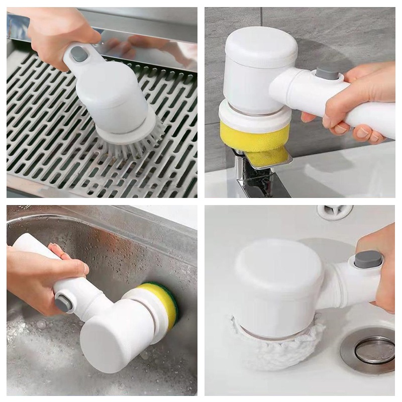 Máy cọ rửa cầm tay, sạc tích điện đa năng, rửa bác, cọ nồi, vệ sinh bếp,...nhỏ gọn tiện lợi