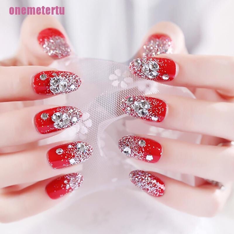 Bộ 24 móng tay giả nail đẹp tinh tế