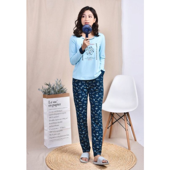 Bộ mặc nhà Winny Thu Đông dài tay cotton 806D giá 558.000đ