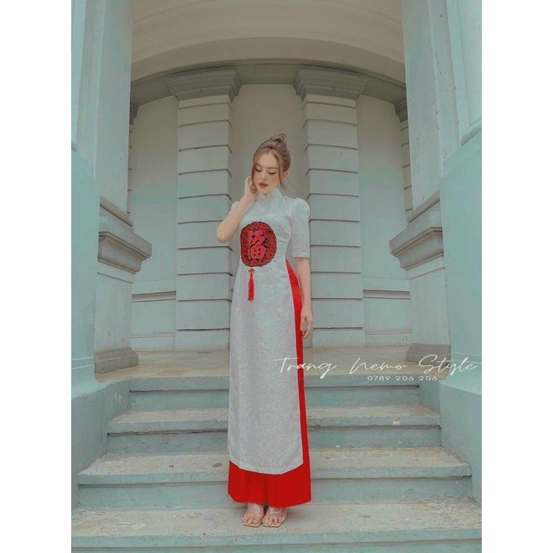 SET ÁO DÀI GẤM BAO XỊN CHO CHỊ EM DIỆN TẾT XINH XĨU LUÔN HÓT HÒN HỌT