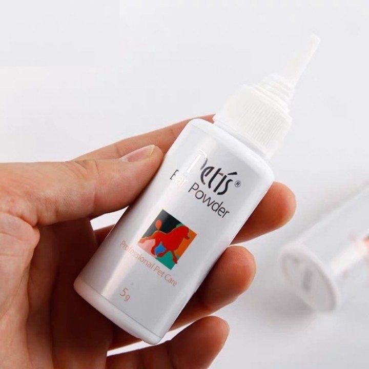 Bột nhổ lông tai, vệ sinh tai Petis Ear Powder dành cho thú cưng 5g