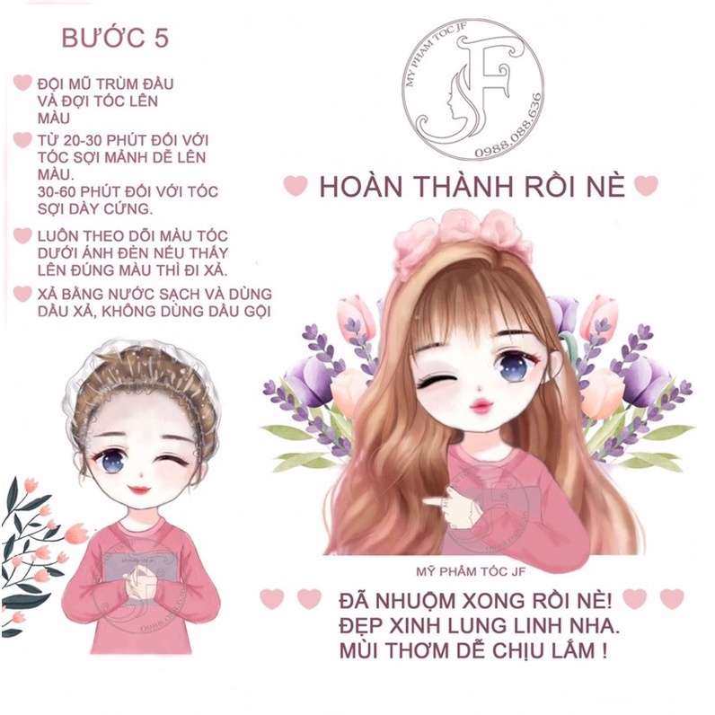 Thuốc nhuộm tóc màu NÂU ÁNH ĐỒNG Johnny Feel - Lên Từ Nền Đen - KHÔNG TẨY