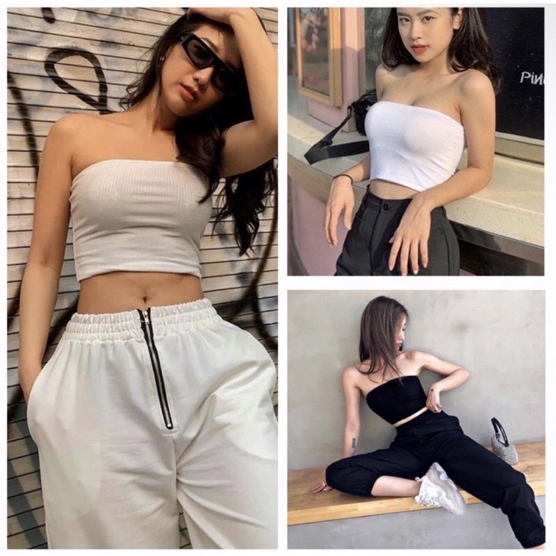 Áo quây croptop nữ