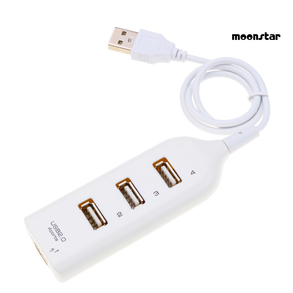 MO 4 Ports High Speed USB 2.0 Expansion Hub Splitter Adapter for PC Laptop Computer