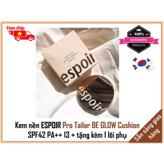 Kem nền ESPOIR Pro Tailor BE GLOW Cushion SPF42 PA++ 13 + tặng kèm 1 lõi phụ thumbnail