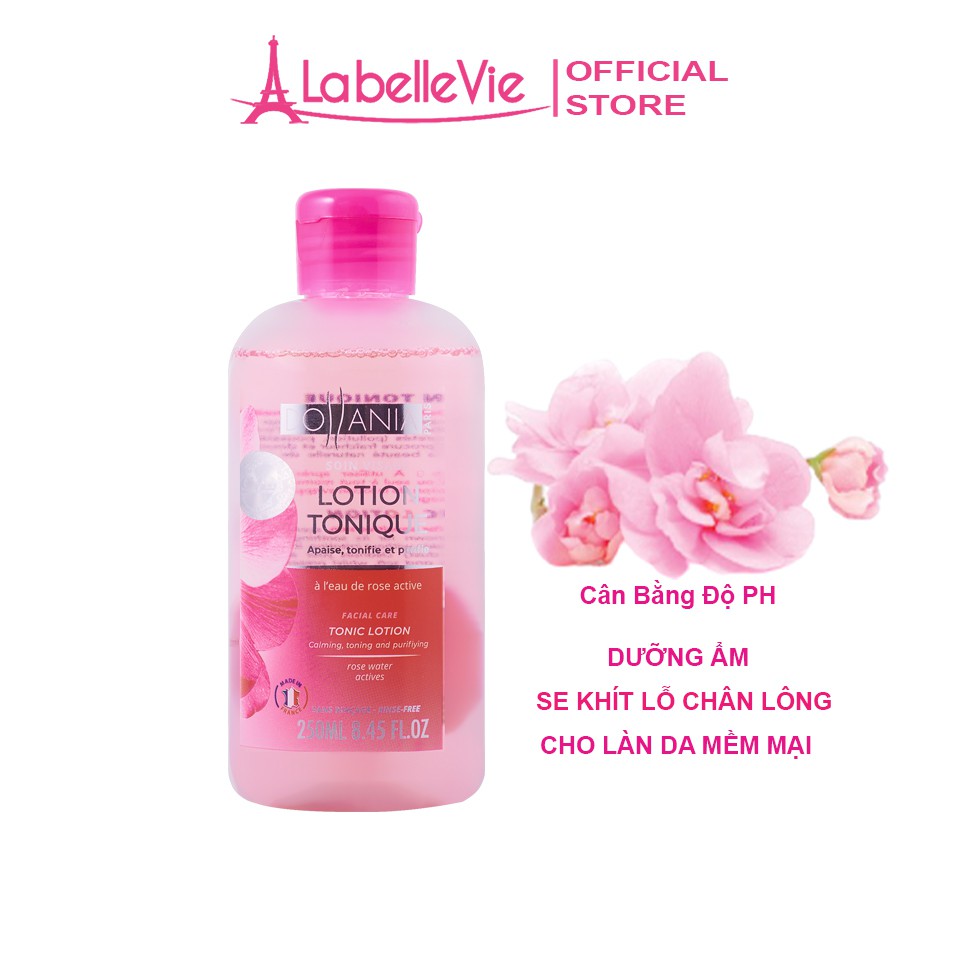 Nước hoa hồng dành cho da nhạy cảm Dollania Lotion Tonique cân bằng PH cho da mềm mịn 250ml