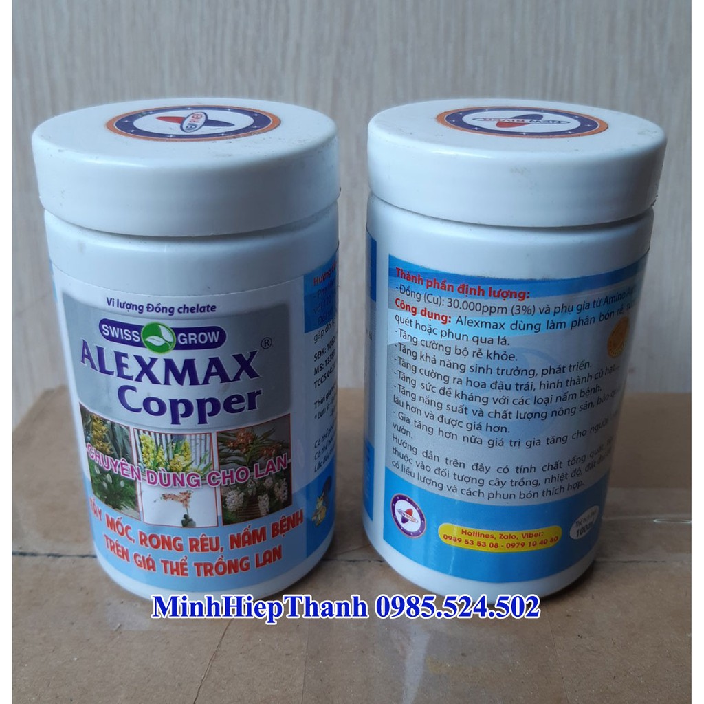 Phân bón vi lượng đồng chelate Alexmax copper chuyên dùng cho phong lan