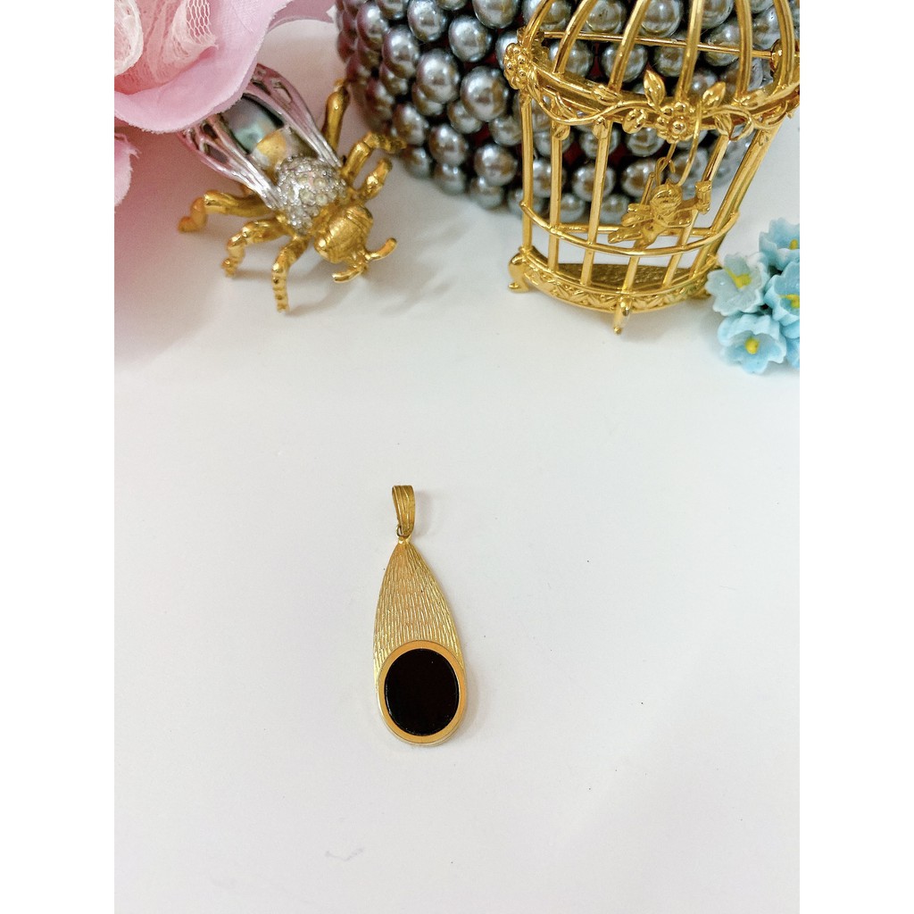 MẶT DÂY CHUYỀN HÌNH GIỌT NƯỚC SECONDHAND NHẬT BẢN BOU JEWELRY VINTAGE MÃ MD027