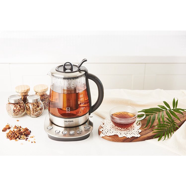 Ấm pha trà chưng yến HUROM Tea Master TM-P02FSS, ấm siêu tốc hurom tea [HÀNG NỘI ĐỊA HÀN]