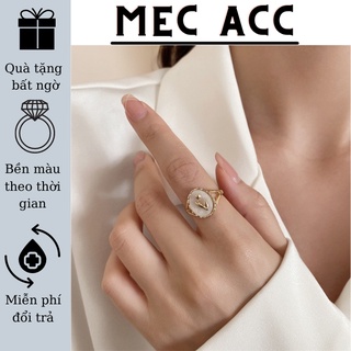 Nhẫn nữ hoa cổ điển nhẫn bạc Rosie điều chỉnh được size N32