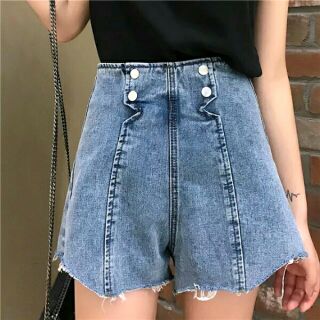 Short Jean Nữ Cạp Cao, Short Jean Chữ A