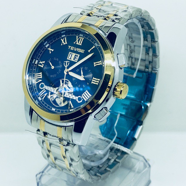 Đồng Hồ Cơ Nam Automatic Chính Hãng Tevise Dây Thép Cao Cấp Chạy Full Kim