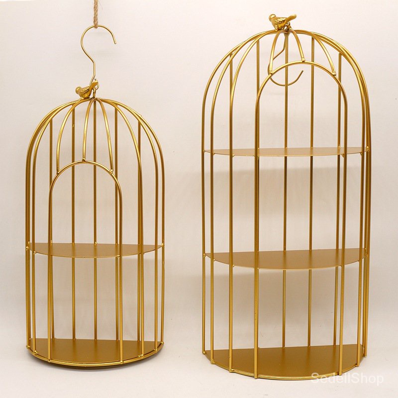 Giá Đỡ Trưng Bày Bánh / Trang Sức / Món Tráng Miệng Bằng Sắt Rèn Phong Cách Bắc Âu Nhiều Tầng | BigBuy360 - bigbuy360.vn