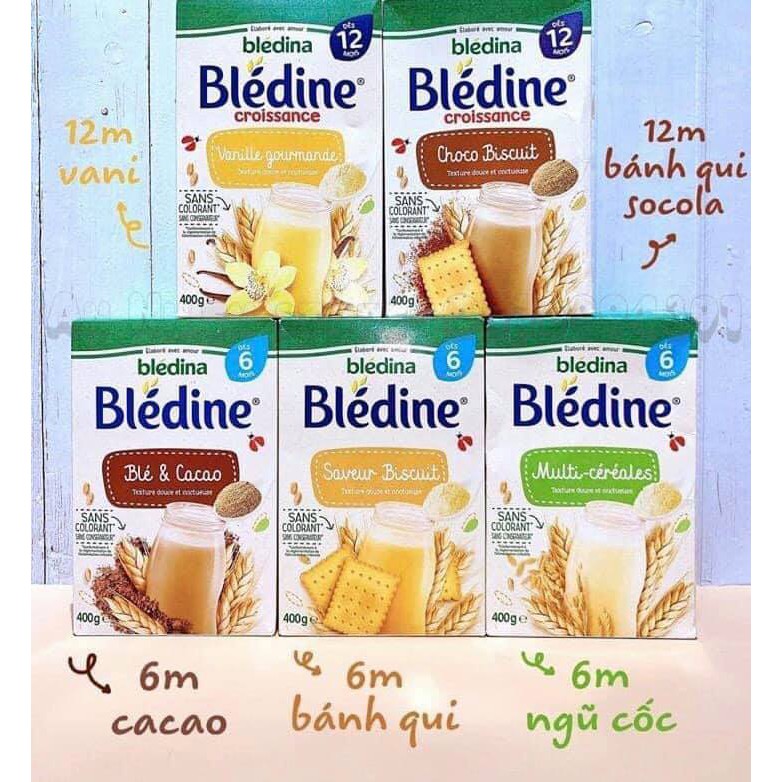 Bột Pha Sữa Bledine Pháp 400gam - Bột Lắc Sữa Bledina