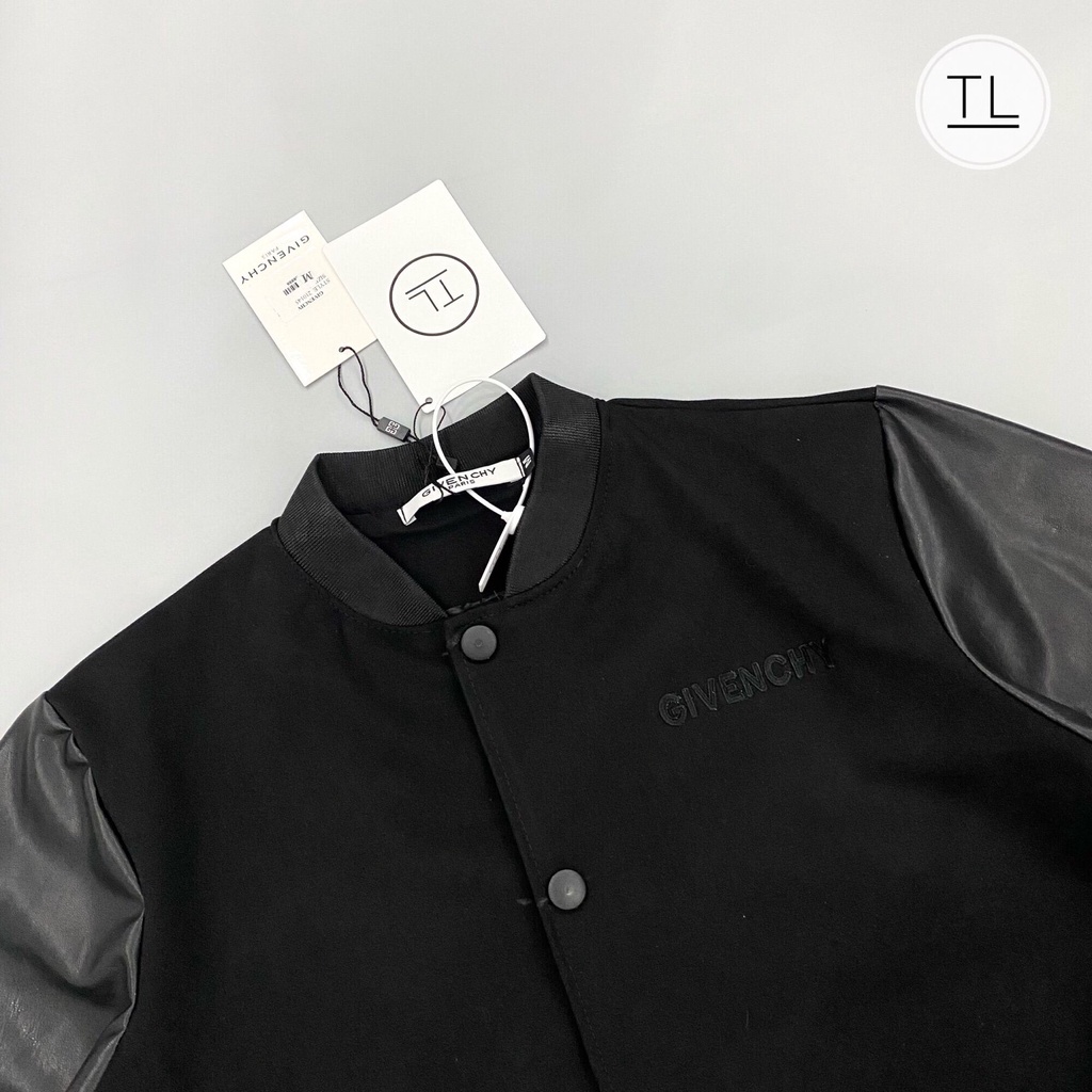 Áo khoác   Bomber Teddy G.V.C tay da