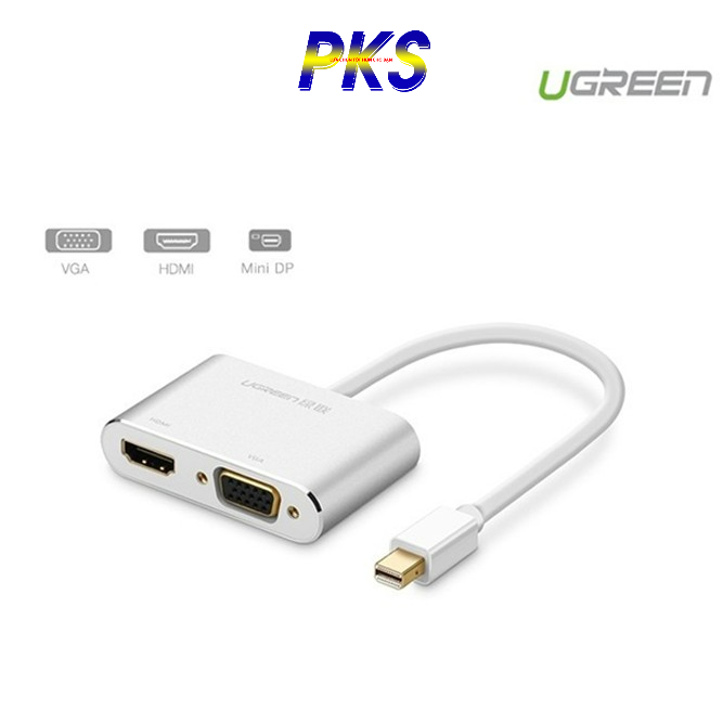 Cáp Mini DisplayPort Sang HDMI &amp; VGA Ugreen 20421 Vỏ Nhôm
