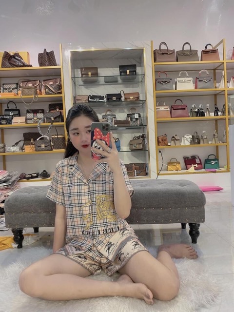 [FREESHIP - GIẢM 10K] Bộ đồ ngủ lụa satin cao cấp quần dài áo cộc | BigBuy360 - bigbuy360.vn