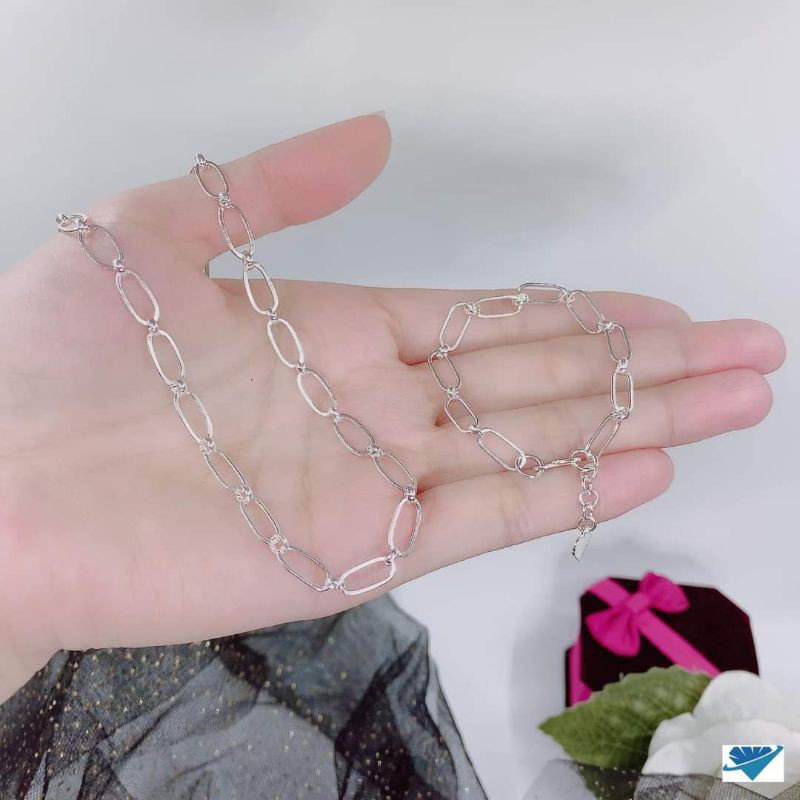 DÂY CHUYỀN BẠC MẮT XÍCH BẠC XI VÀNG