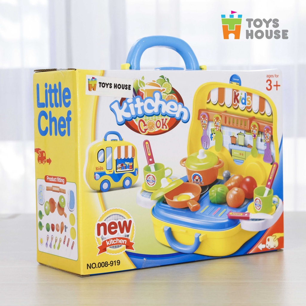 Vali đồ chơi nấu ăn Toyshouse Đồ chơi hướng nghiệp cho bé - hàng chính hãng