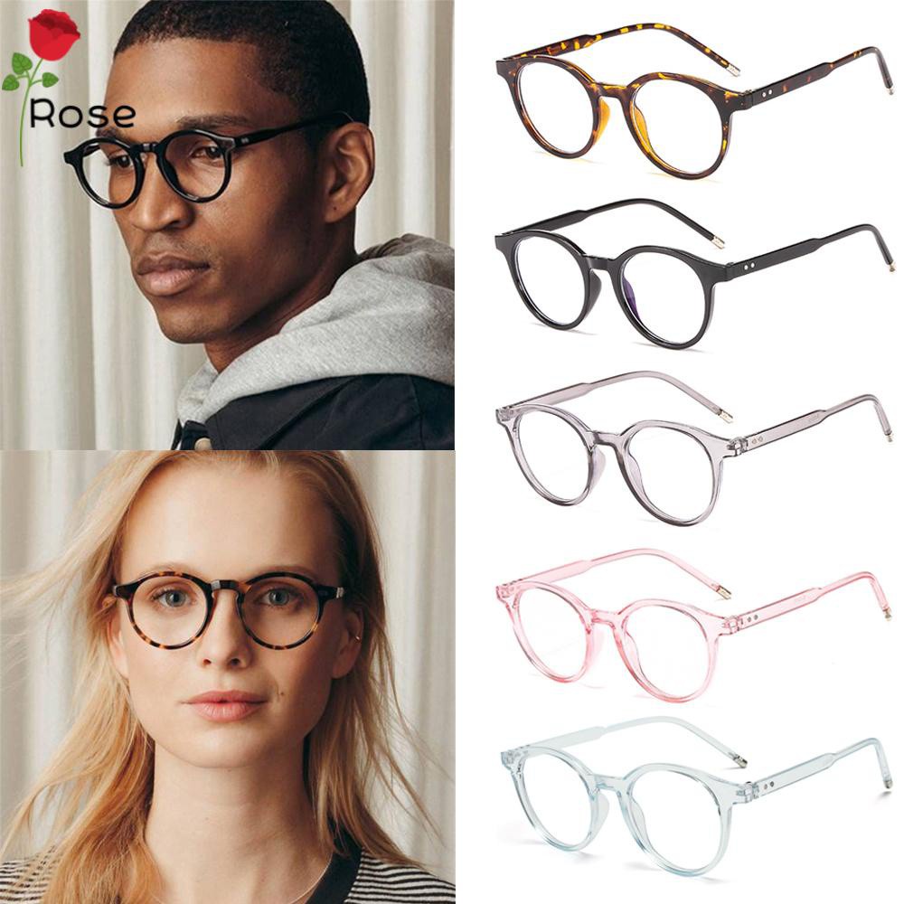 Mắt Kính Gọng Tròn Siêu Nhẹ Chống Bức Xạ Phong Cách Vintage Thời Trang Cho Nam Và Nữ