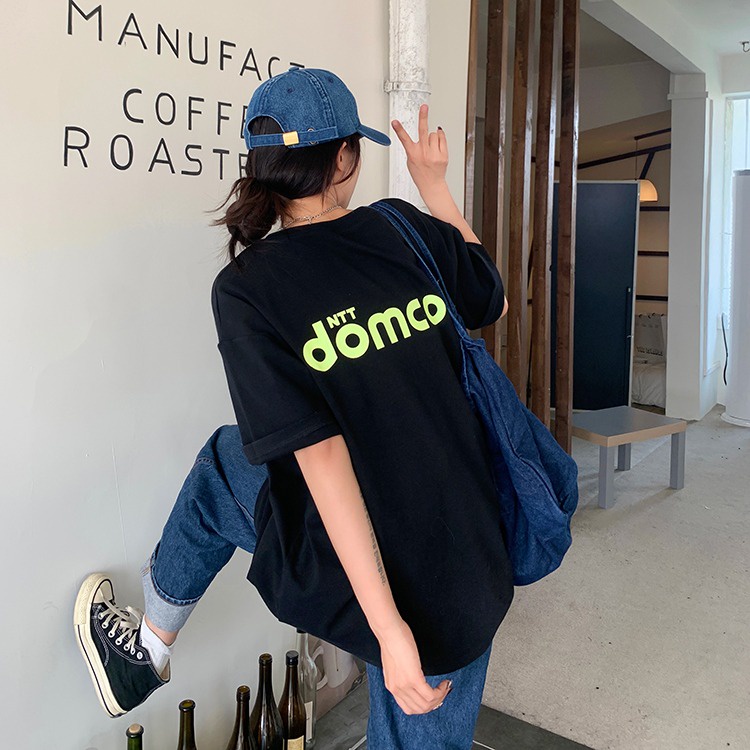 Áo Thun Cổ Tròn Dáng Rộng Thêu Họa Tiết Thời Trang Mùa Hè Mới Cho Nữ