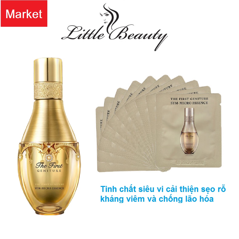Combo 50 gói tinh chất siêu vi Ohui The First Sym Micro Essence trẻ hóa làn da chống lão hóa mạnh mẽ 1ml