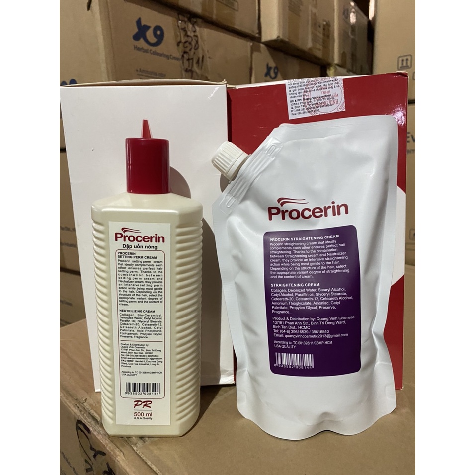 Kem Uốn nóng Procerin 500ml x2 (số 1+2) căng sóng