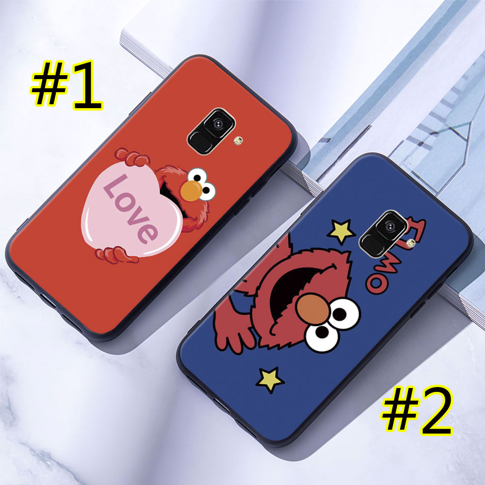 Ốp lưng Mềm In Hình Sesame Street Cho Samsung Galaxy A6 / A8 Plus / A7 / A9 2018