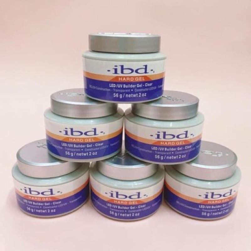 gel đắp IBD không nóng  hũ 56g, gel Clear