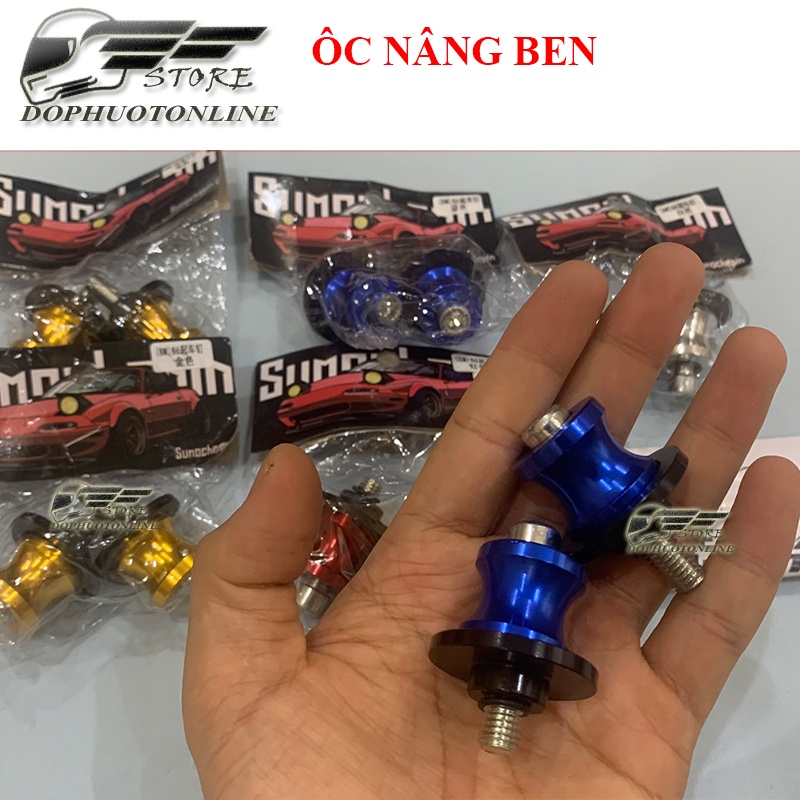 Ốc Nâng Ben Xe Sport Naked Biker 8 Ly Nhôm CNC