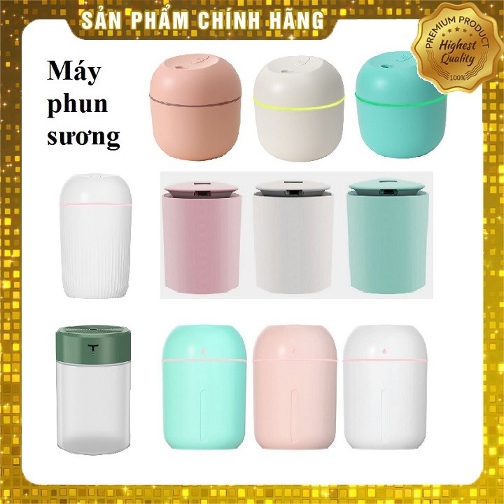 Đèn xông tinh dầu phun sương mini sử dụng công nghệ siêu âm nano tạo ẩm không khí và thơm phòng có đèn led tiện lợi