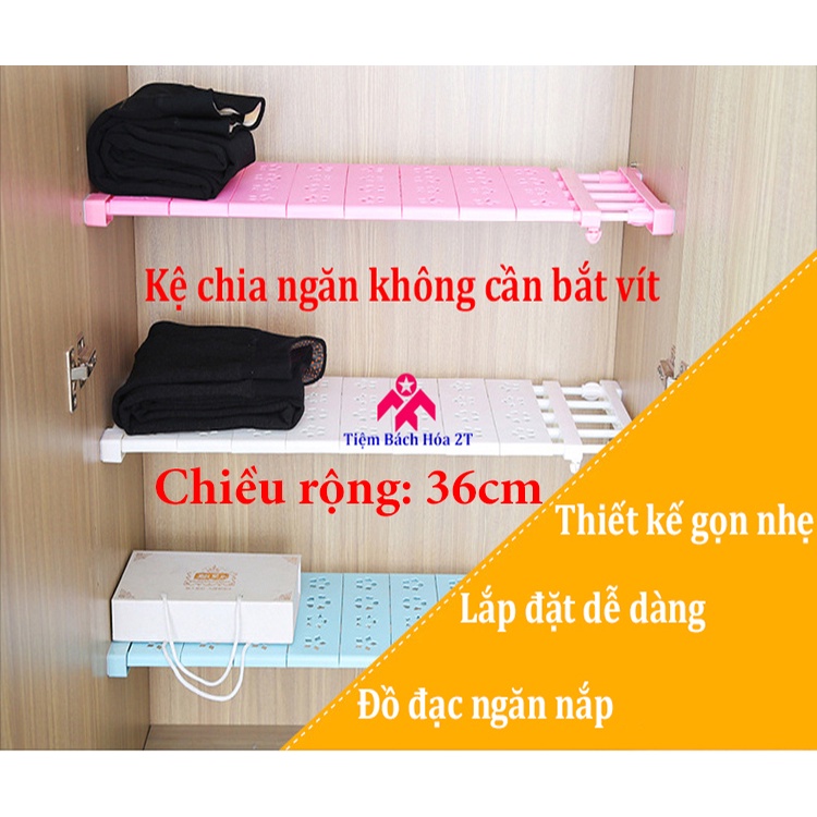 Kệ Chia Ngăn Tủ Bếp Đa Năng 2Tech, Thép Không Rỉ Không Cần Khoan Bắt Vít, Mẫu Mới 2023 Bảo Hành 12 Tháng