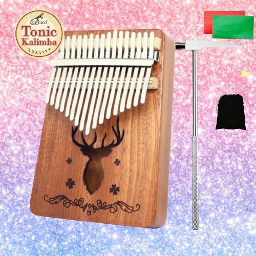 [Qùa tặng] Bộ quà tặng đàn Kalimba 17 phím kiểu dáng tiện dụng GECKO-KIMI-HLURU011