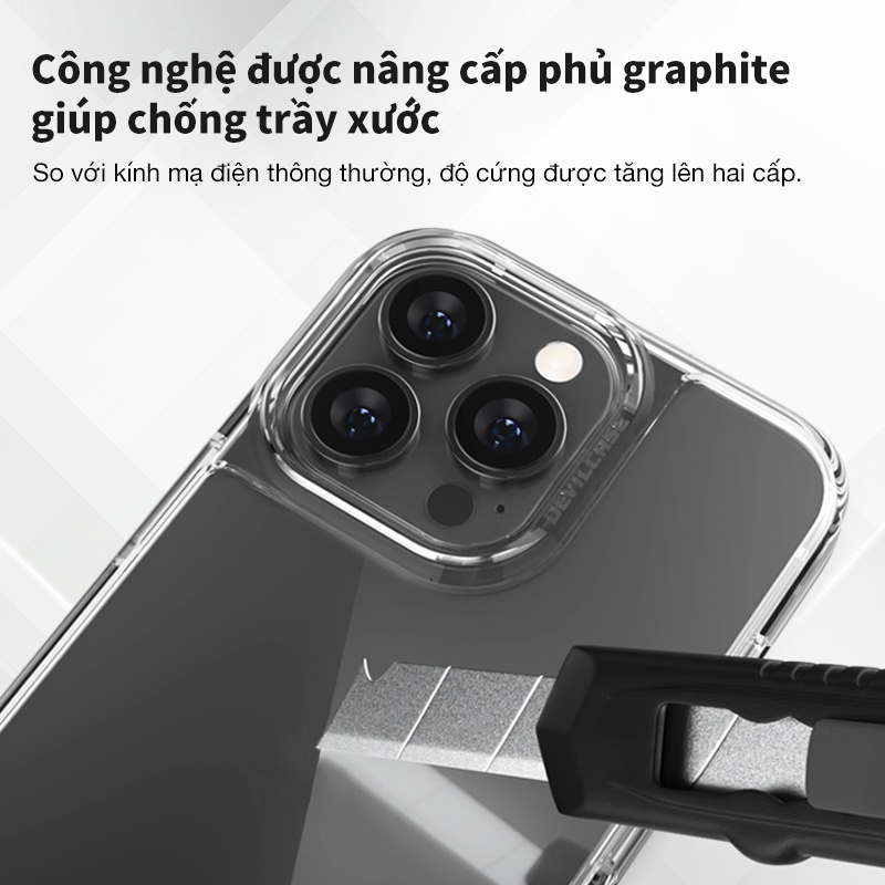 Ốp điện thoại Devilcase Phiên Bản CRYSTAL dành cho iPhone Cao cấp chính hãng
